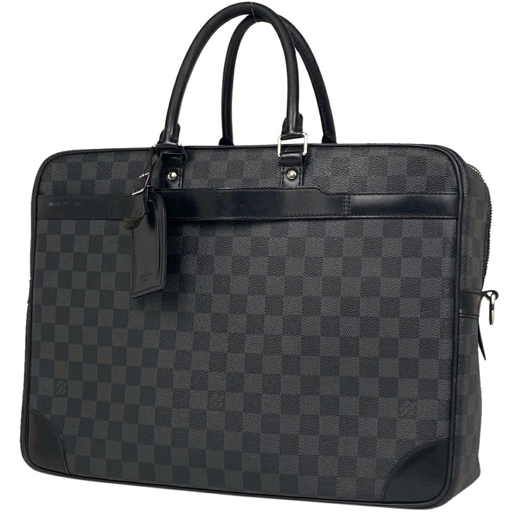 Louis Vuitton Porte documents Voyage Briefcase Business Bag Damier Graphite